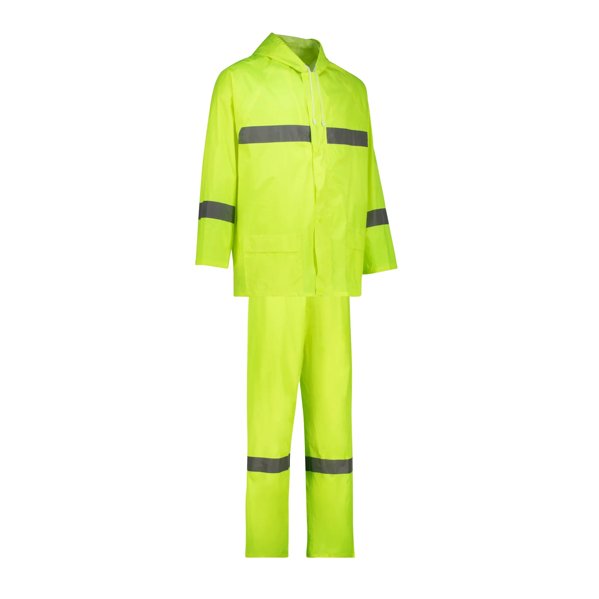 REBEL AquaSkin Rubberised Hi Viz Reflective Rain Suit