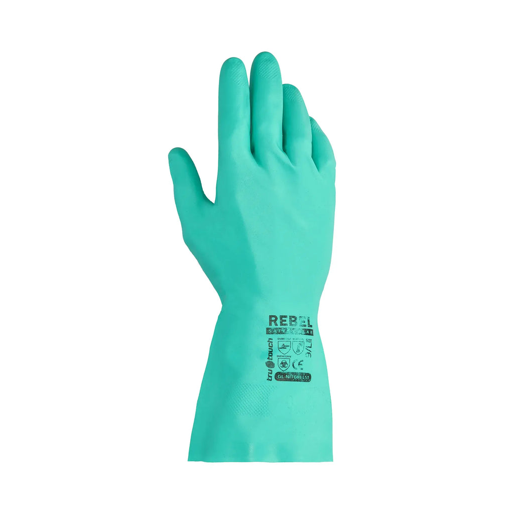 REBEL TruTouch Green Nitrile Chemical Gloves