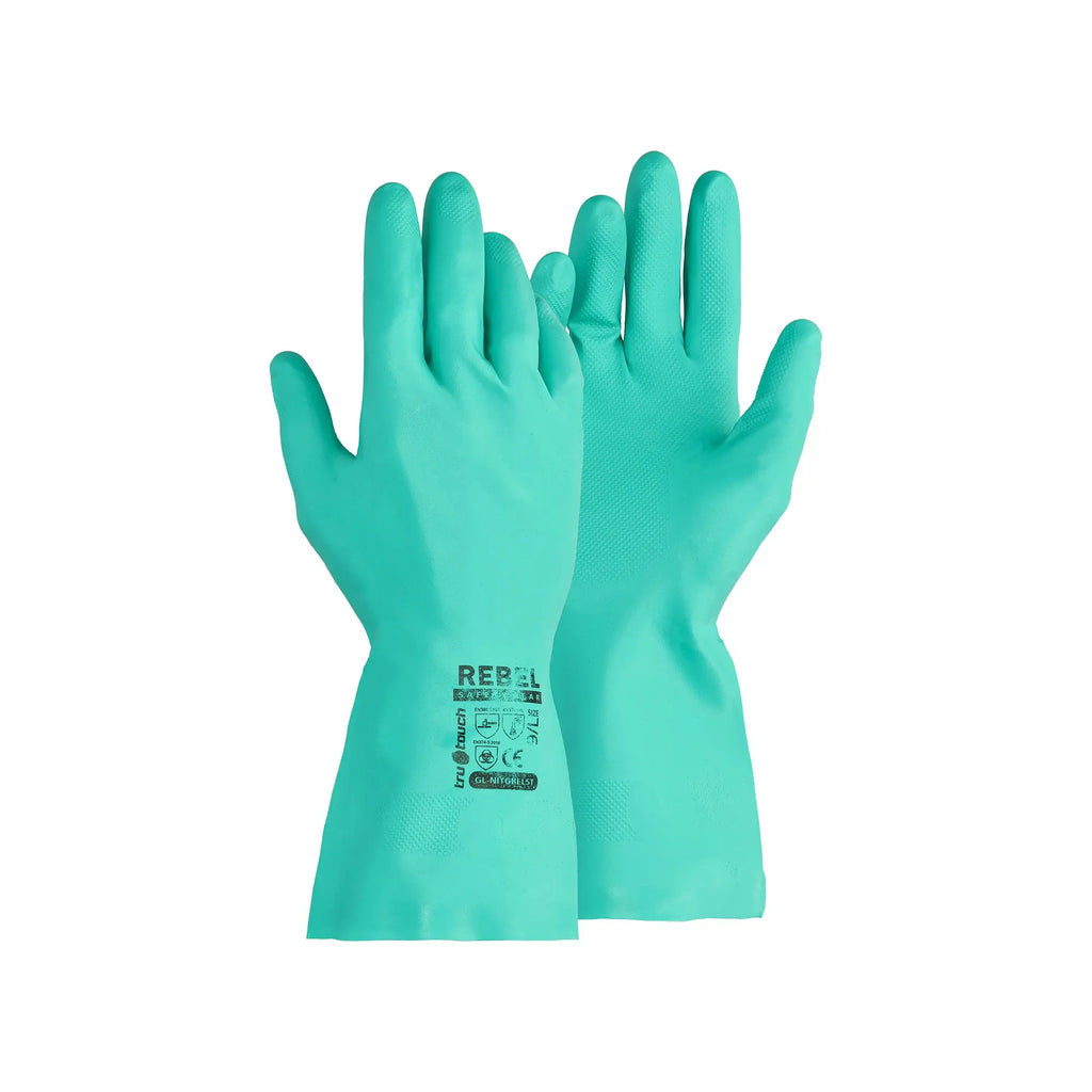 REBEL TruTouch Green Nitrile Chemical Gloves