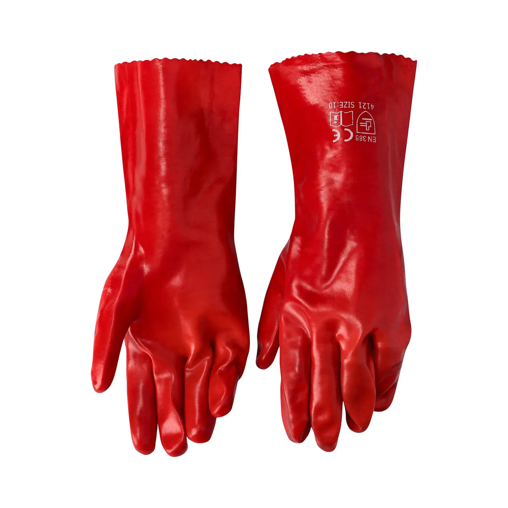 REBEL TruTouch Red PVC Medium Weight Elbow Gloves