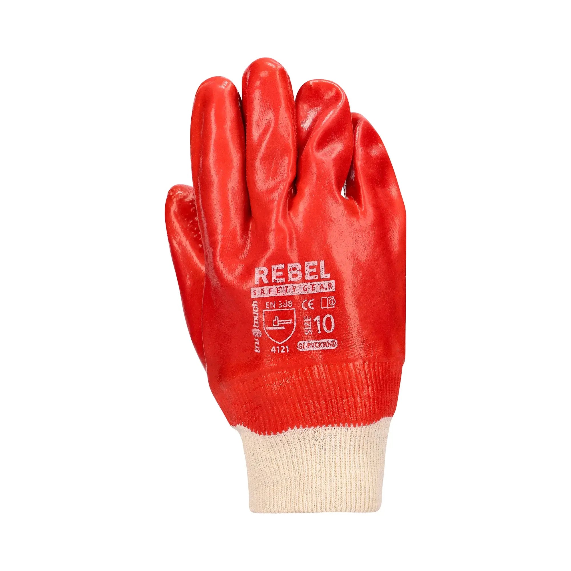 REBEL TruTouch Red PVC Medium Weight Gloves