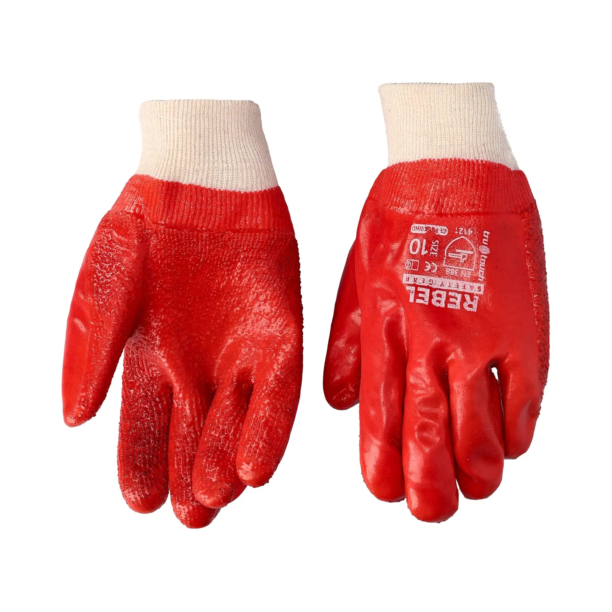 REBEL TruTouch Red PVC Medium Weight Gloves